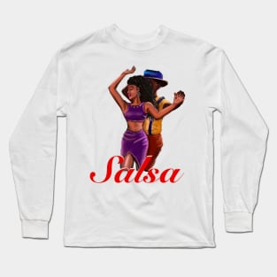 Salsa dancing couple - the best of Salsa Long Sleeve T-Shirt